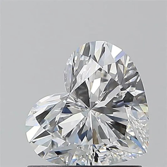 0.90ct Heart Natural Diamond (Colour E, Clarity VS2, GIA Certified)