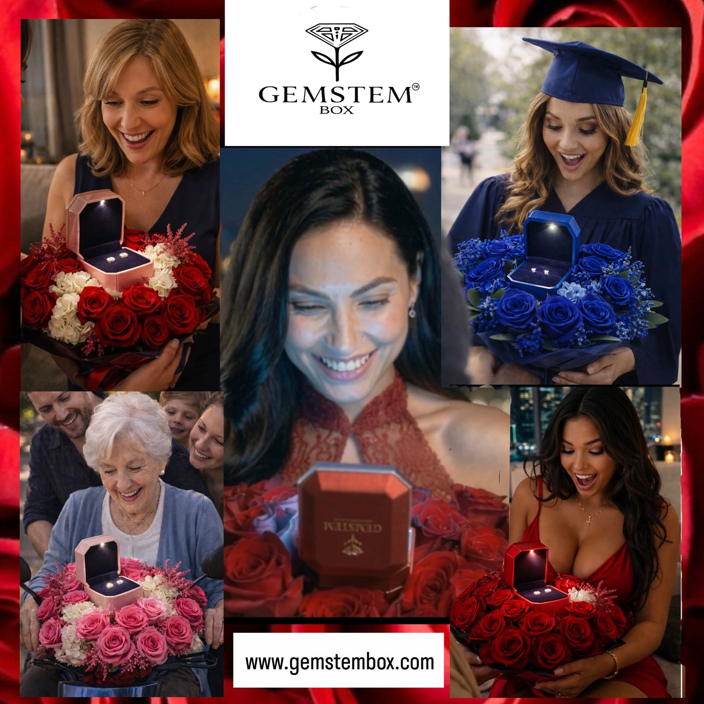 GEMSTEM™  THE EXPEREINCE   (Lab diamond Earrings And Box!)