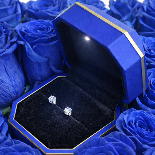 1 CTW LAB DIAMOND EARRINGS GEMSTEM PRESENTATION Box